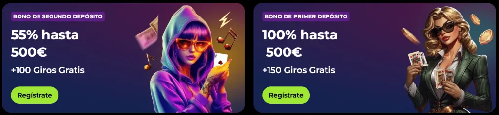 Bonos y promociones en Spinmama Casino